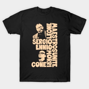 Sergio Leone and Enio Morricone - Dollars Trilogy T-Shirt